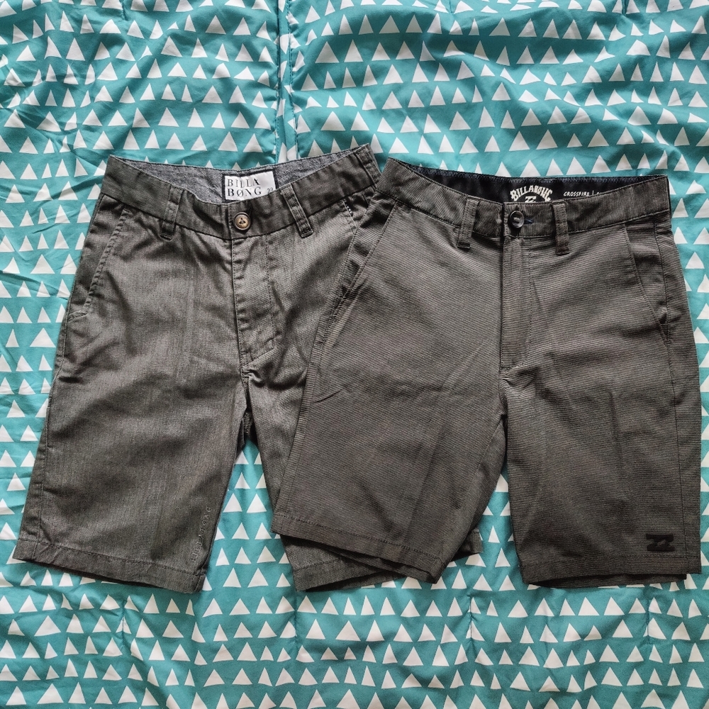Bundle of Grey Kids Shorts Size 23 Waist | Billabong